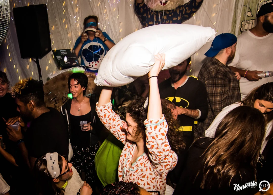 Nonsense: Slumber Party - January 18, 2019 at The Basement, East Atlanta. Nonsense will give you a new experience and reason to leave the couch on the 3rd Friday of every month! Kimber is the DJ. Photos by OhSnap.