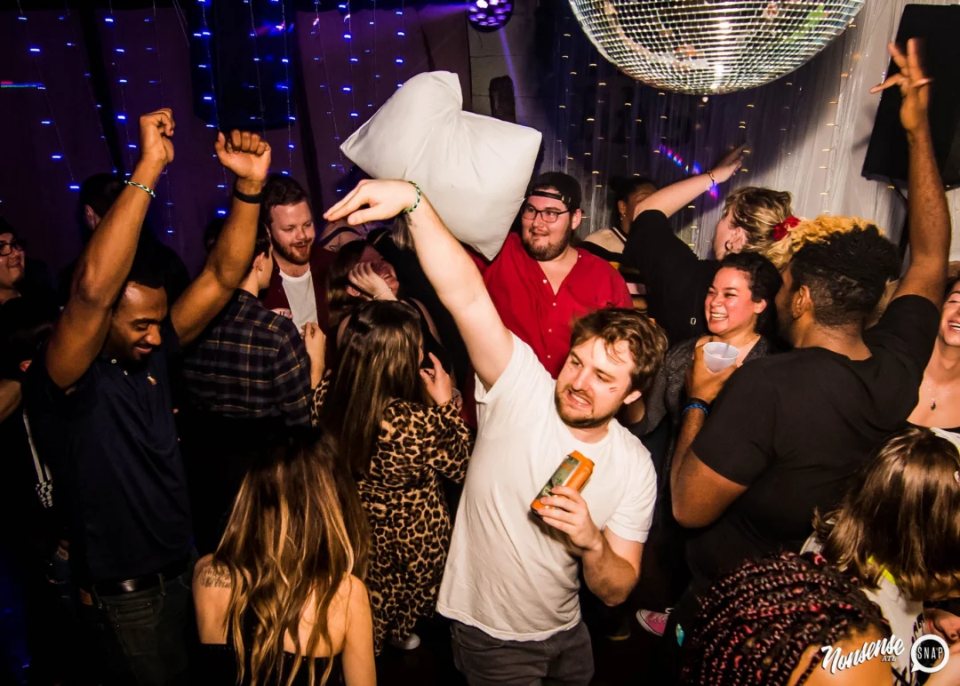 Nonsense: Slumber Party - January 18, 2019 at The Basement, East Atlanta. Nonsense will give you a new experience and reason to leave the couch on the 3rd Friday of every month! Kimber is the DJ. Photos by OhSnap.