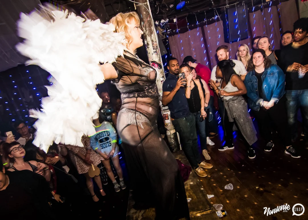 Nonsense: Slumber Party - January 18, 2019 at The Basement, East Atlanta. Nonsense will give you a new experience and reason to leave the couch on the 3rd Friday of every month! Kimber is the DJ. Photos by OhSnap.