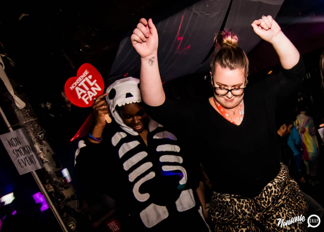 Nonsense: Slumber Party - January 18, 2019 at The Basement, East Atlanta. Nonsense will give you a new experience and reason to leave the couch on the 3rd Friday of every month! Kimber is the DJ. Photos by OhSnap.