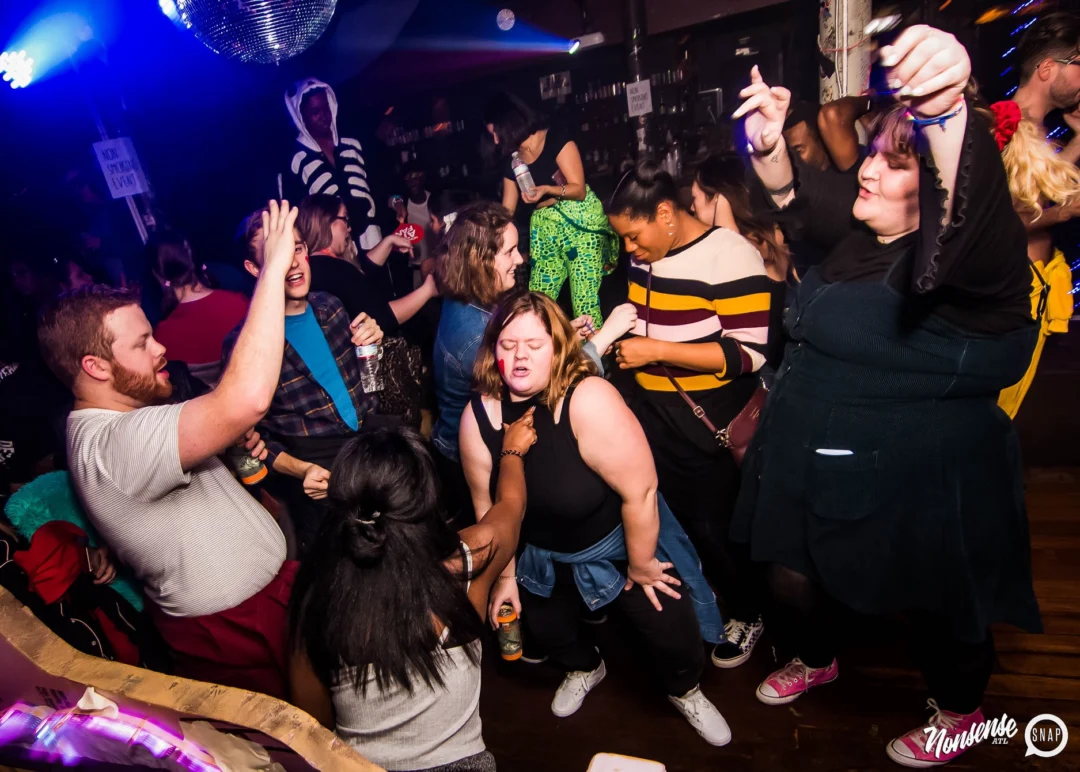 Nonsense: Slumber Party - January 18, 2019 at The Basement, East Atlanta. Nonsense will give you a new experience and reason to leave the couch on the 3rd Friday of every month! Kimber is the DJ. Photos by OhSnap.