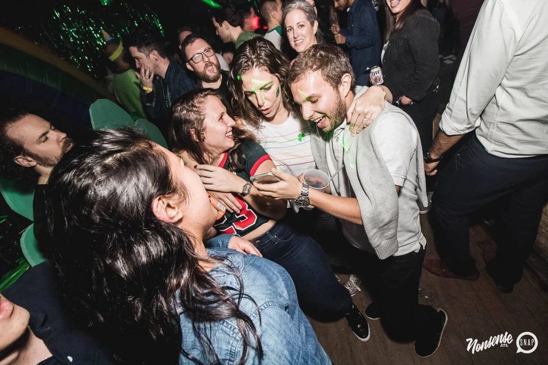 Nonsense Dance Party - St Pats Kickoff! Things got ridiculous at The Basement! Kimber was the DJ! Photos by Oh Snap!