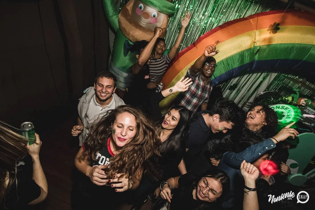 Nonsense Dance Party - St Pats Kickoff! Things got ridiculous at The Basement! Kimber was the DJ! Photos by Oh Snap!