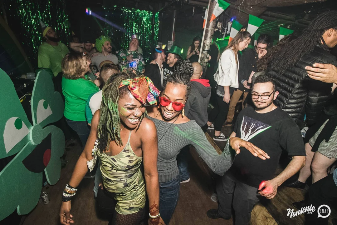 Nonsense Dance Party - St Pats Kickoff! Things got ridiculous at The Basement! Kimber was the DJ! Photos by Oh Snap!