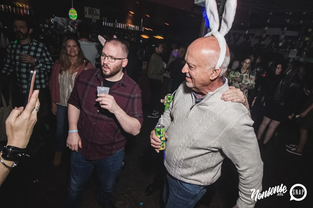 Nonsense Easter Egg Hunt! April 2019! The Basement - East Atlanta. Kimber was the DJ. Photo by Oh Snap.