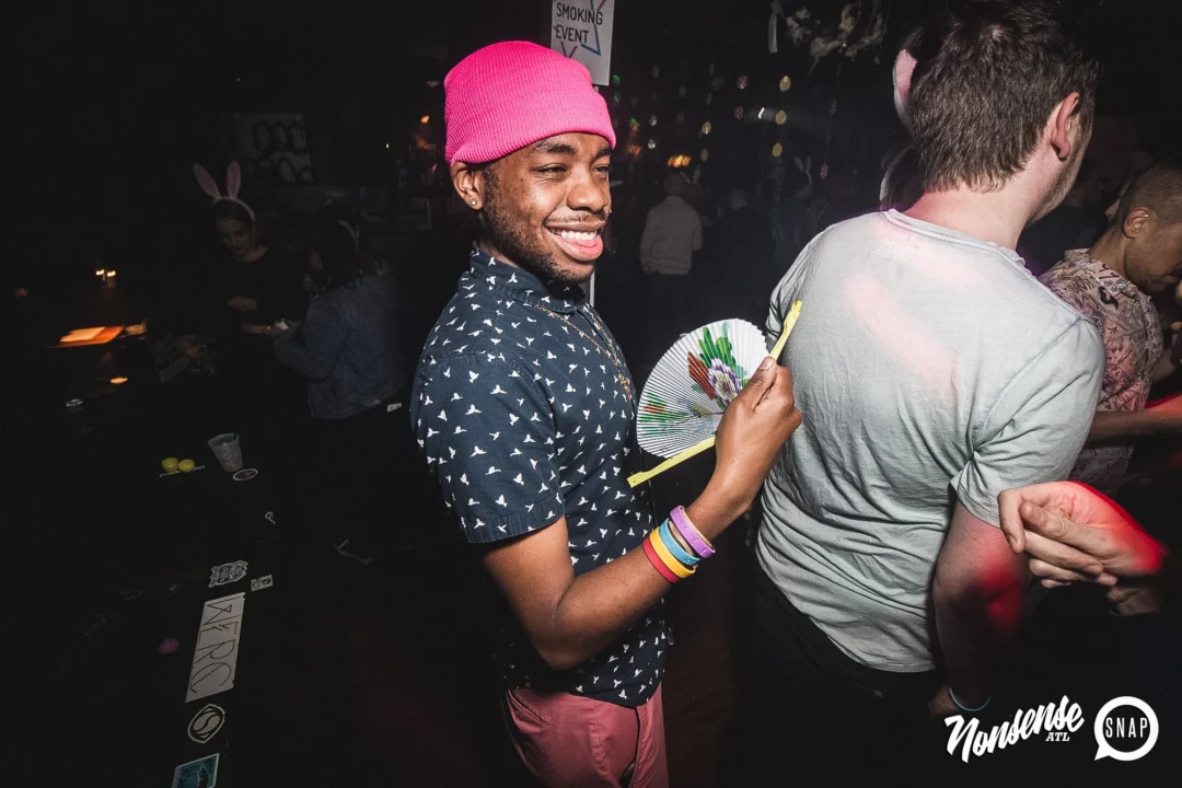 Nonsense Easter Egg Hunt! April 2019! The Basement - East Atlanta. Kimber was the DJ. Photo by Oh Snap.