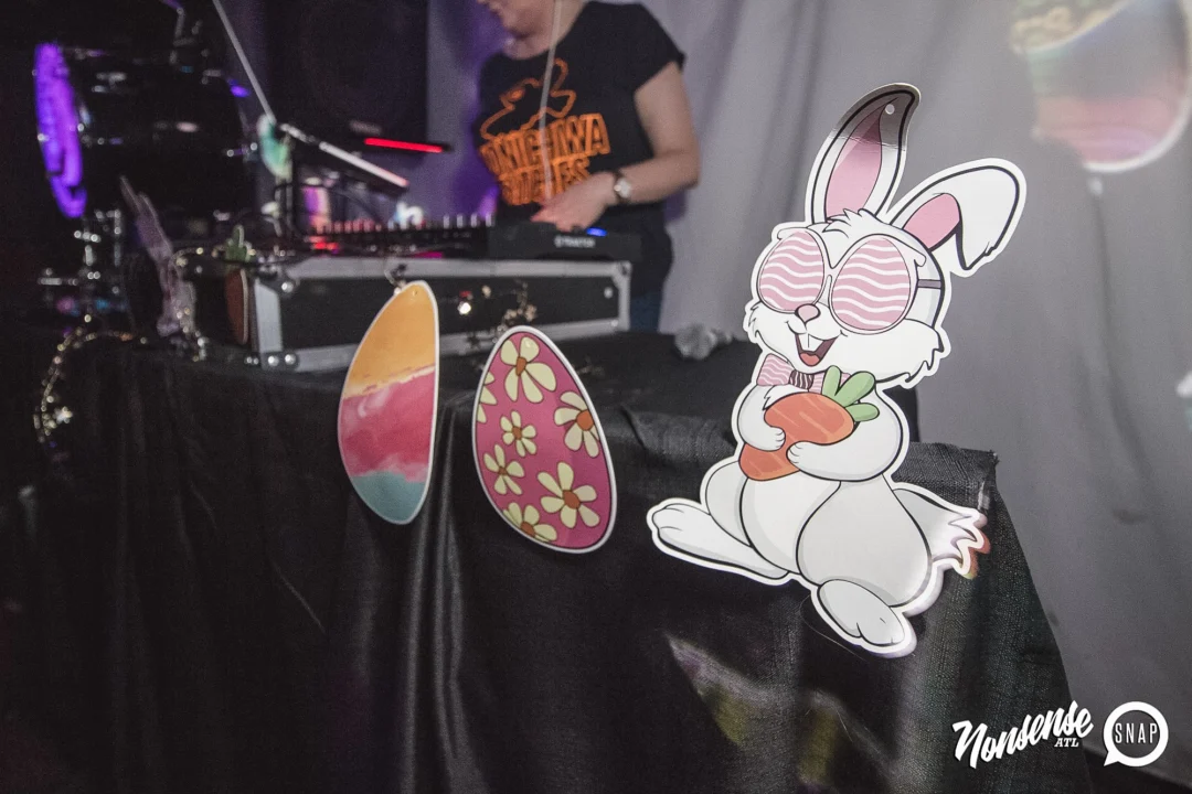 Nonsense Easter Egg Hunt! April 2019! The Basement - East Atlanta. Kimber was the DJ. Photo by Oh Snap.