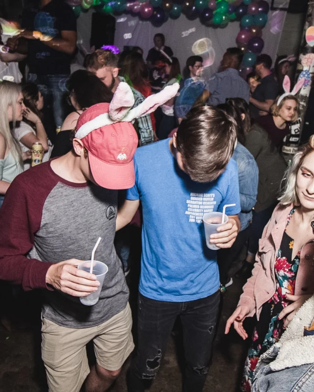 Nonsense Easter Egg Hunt! April 2019! The Basement - East Atlanta. Kimber was the DJ. Photo by Oh Snap.
