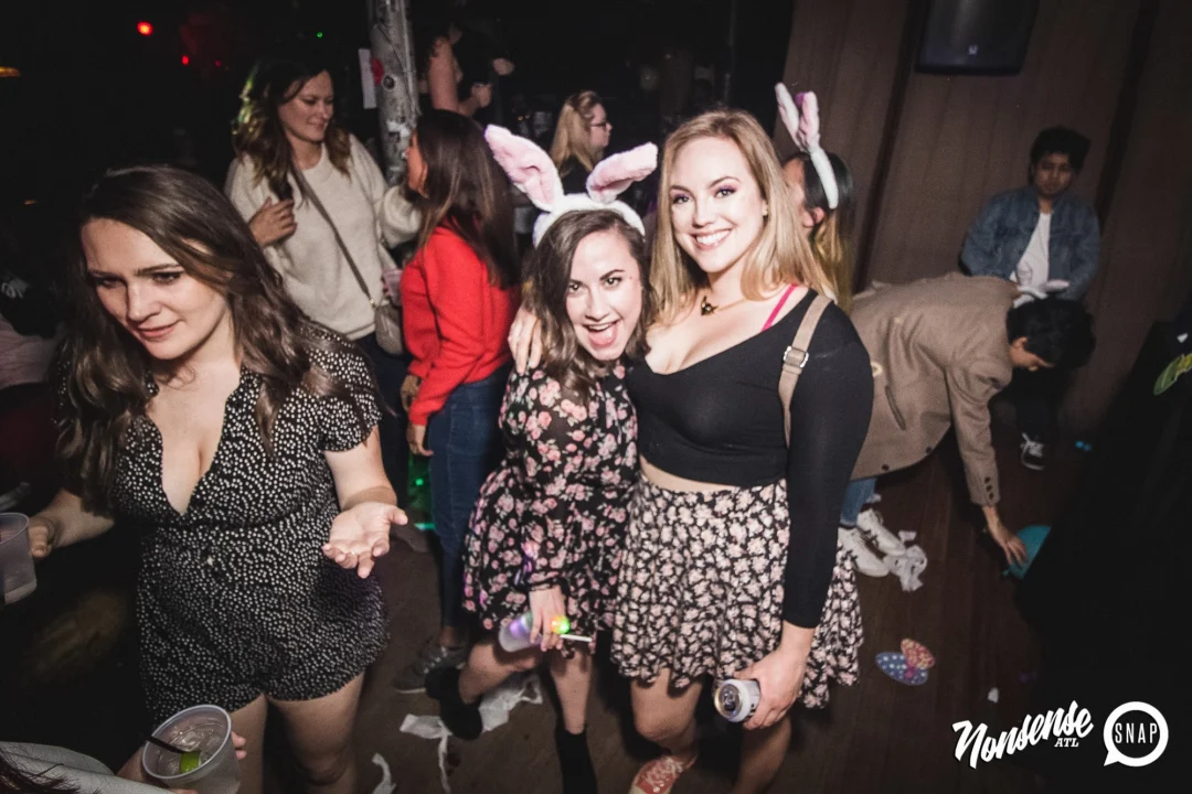 Nonsense Easter Egg Hunt! April 2019! The Basement - East Atlanta. Kimber was the DJ. Photo by Oh Snap.