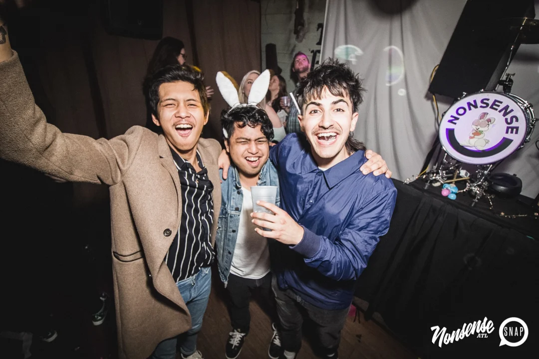 Nonsense Easter Egg Hunt! April 2019! The Basement - East Atlanta. Kimber was the DJ. Photo by Oh Snap.