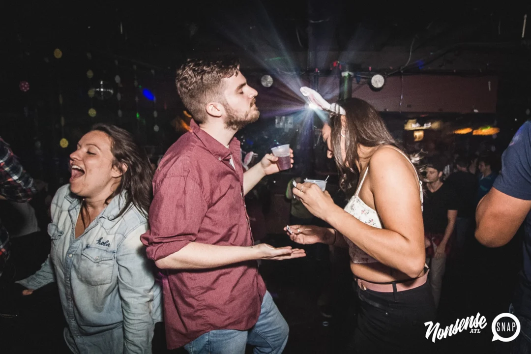 Nonsense Easter Egg Hunt! April 2019! The Basement - East Atlanta. Kimber was the DJ. Photo by Oh Snap.