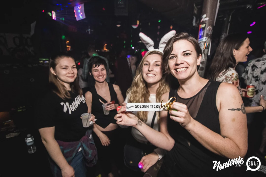 Nonsense Easter Egg Hunt! April 2019! The Basement - East Atlanta. Kimber was the DJ. Photo by Oh Snap.