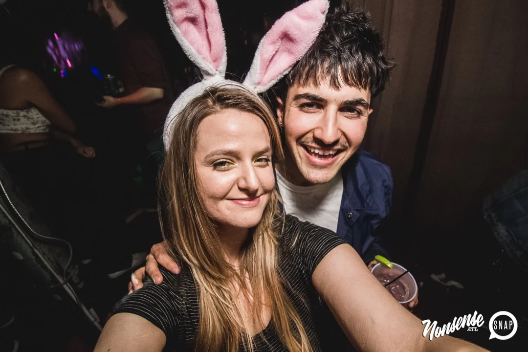 Nonsense Easter Egg Hunt! April 2019! The Basement - East Atlanta. Kimber was the DJ. Photo by Oh Snap.