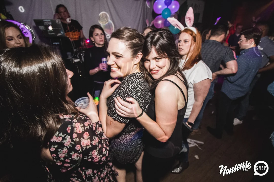 Nonsense Easter Egg Hunt! April 2019! The Basement - East Atlanta. Kimber was the DJ. Photo by Oh Snap.