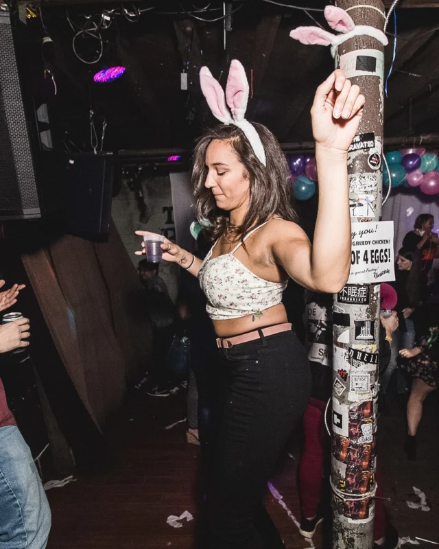 Nonsense Easter Egg Hunt! April 2019! The Basement - East Atlanta. Kimber was the DJ. Photo by Oh Snap.