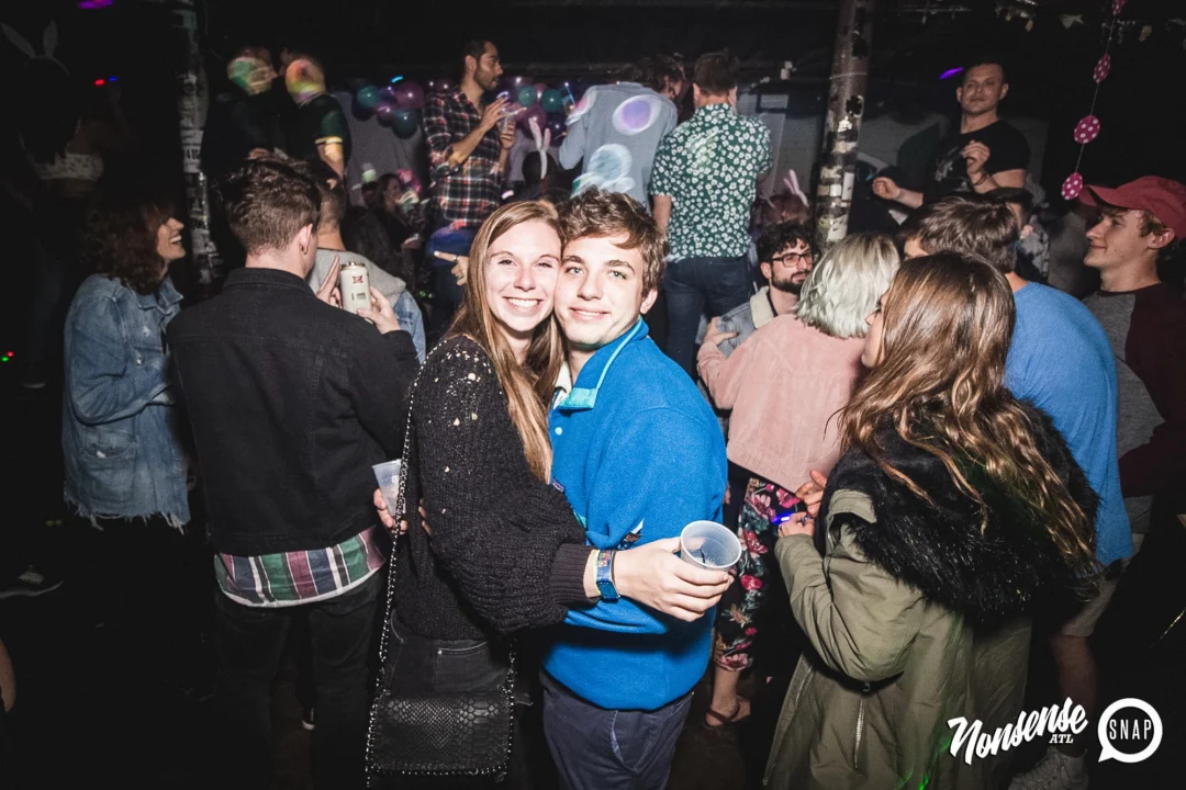 Nonsense Easter Egg Hunt! April 2019! The Basement - East Atlanta. Kimber was the DJ. Photo by Oh Snap.