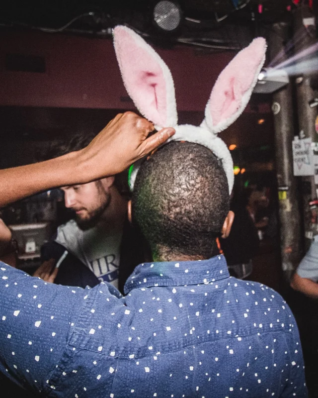Nonsense Easter Egg Hunt! April 2019! The Basement - East Atlanta. Kimber was the DJ. Photo by Oh Snap.