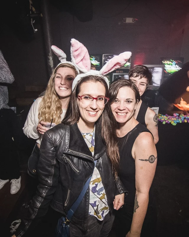 Nonsense Easter Egg Hunt! April 2019! The Basement - East Atlanta. Kimber was the DJ. Photo by Oh Snap.