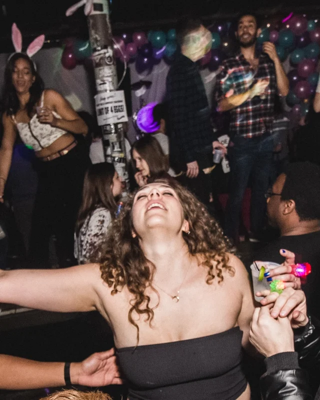Nonsense Easter Egg Hunt! April 2019! The Basement - East Atlanta. Kimber was the DJ. Photo by Oh Snap.