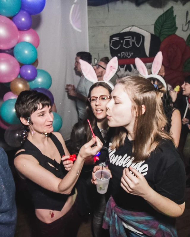 Nonsense Easter Egg Hunt! April 2019! The Basement - East Atlanta. Kimber was the DJ. Photo by Oh Snap.