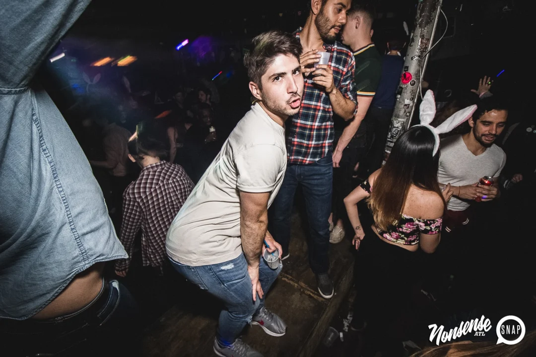 Nonsense Easter Egg Hunt! April 2019! The Basement - East Atlanta. Kimber was the DJ. Photo by Oh Snap.