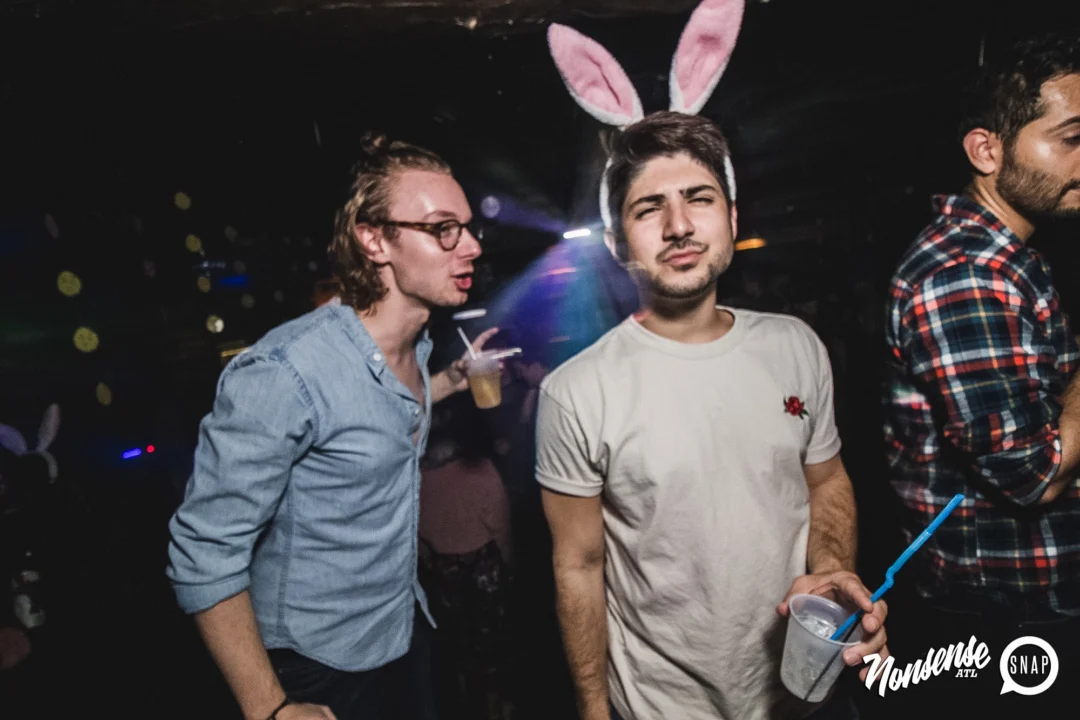 Nonsense Easter Egg Hunt! April 2019! The Basement - East Atlanta. Kimber was the DJ. Photo by Oh Snap.