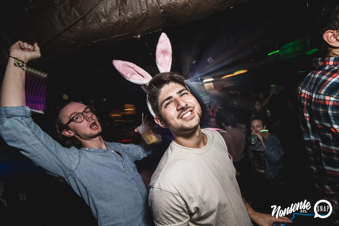 Nonsense Easter Egg Hunt! April 2019! The Basement - East Atlanta. Kimber was the DJ. Photo by Oh Snap.
