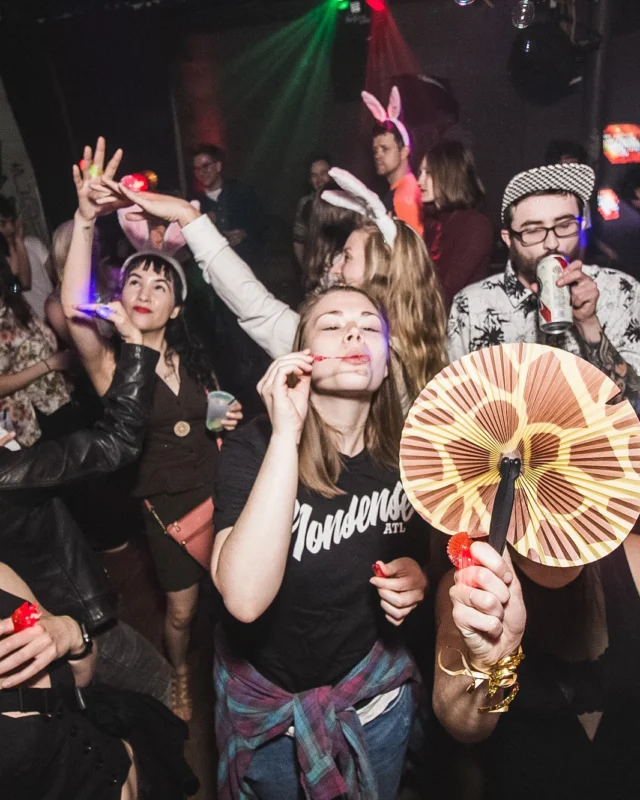 Nonsense Easter Egg Hunt! April 2019! The Basement - East Atlanta. Kimber was the DJ. Photo by Oh Snap.