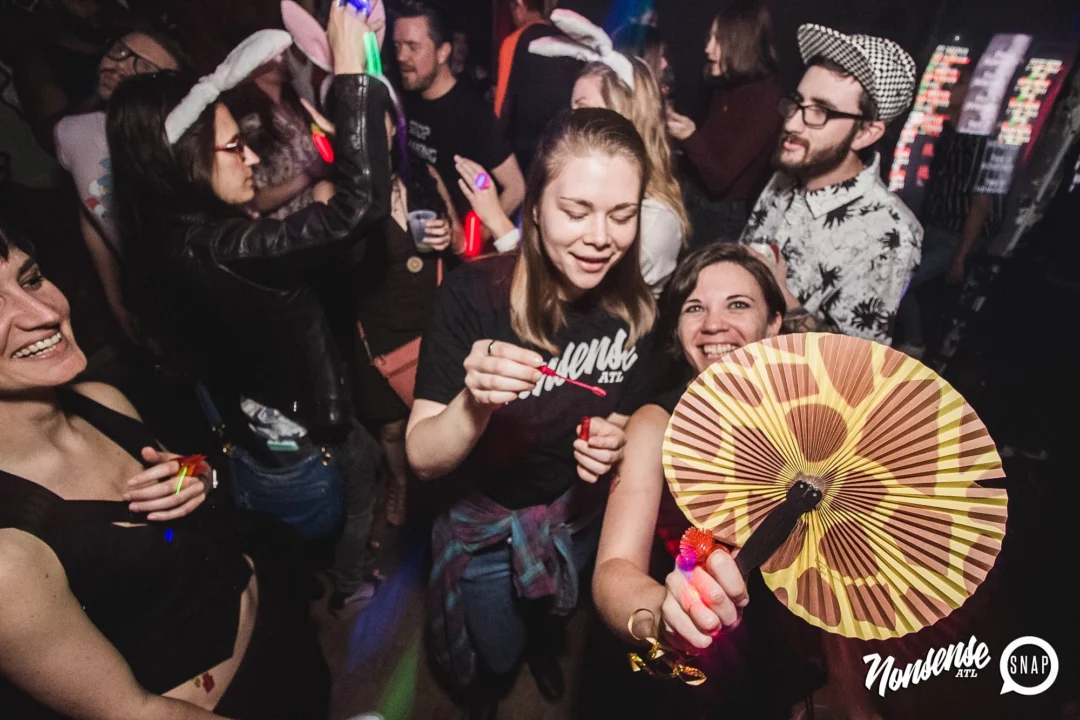 Nonsense Easter Egg Hunt! April 2019! The Basement - East Atlanta. Kimber was the DJ. Photo by Oh Snap.