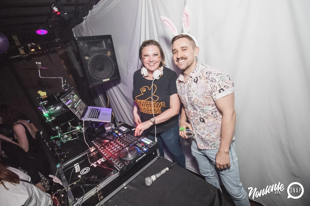 Nonsense Easter Egg Hunt! April 2019! The Basement - East Atlanta. Kimber was the DJ. Photo by Oh Snap.