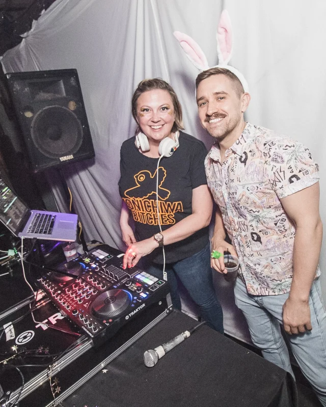 Nonsense Easter Egg Hunt! April 2019! The Basement - East Atlanta. Kimber was the DJ. Photo by Oh Snap.