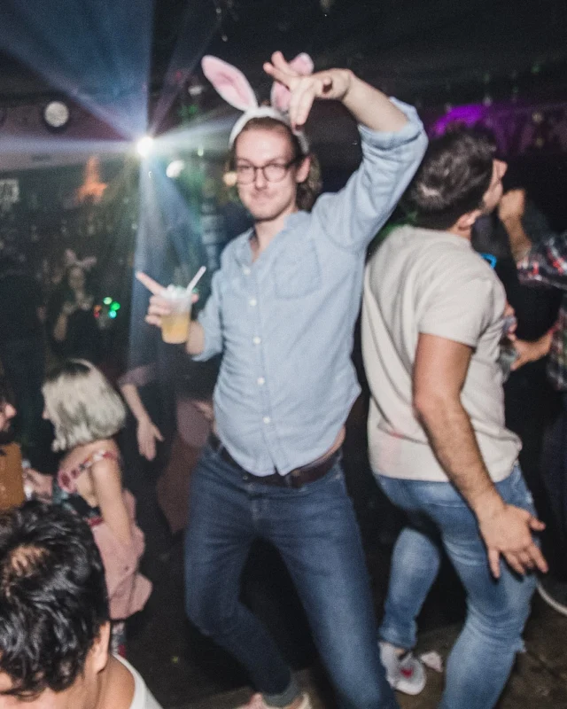 Nonsense Easter Egg Hunt! April 2019! The Basement - East Atlanta. Kimber was the DJ. Photo by Oh Snap.
