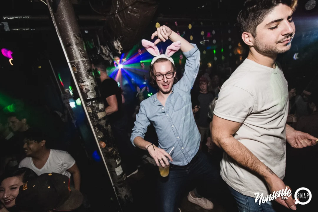 Nonsense Easter Egg Hunt! April 2019! The Basement - East Atlanta. Kimber was the DJ. Photo by Oh Snap.