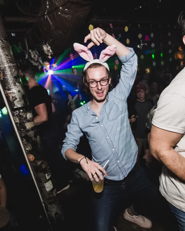 Nonsense Easter Egg Hunt! April 2019! The Basement - East Atlanta. Kimber was the DJ. Photo by Oh Snap.