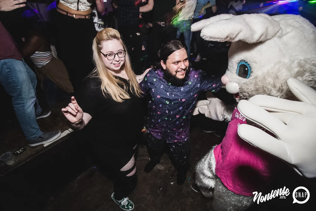 Nonsense Easter Egg Hunt! April 2019! The Basement - East Atlanta. Kimber was the DJ. Photo by Oh Snap.