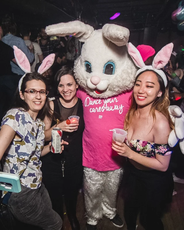 Nonsense Easter Egg Hunt! April 2019! The Basement - East Atlanta. Kimber was the DJ. Photo by Oh Snap.