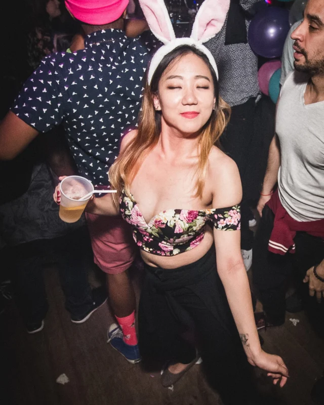 Nonsense Easter Egg Hunt! April 2019! The Basement - East Atlanta. Kimber was the DJ. Photo by Oh Snap.