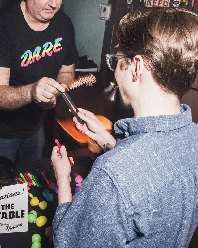 Nonsense Easter Egg Hunt! April 2019! The Basement - East Atlanta. Kimber was the DJ. Photo by Oh Snap.