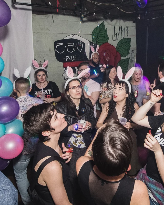 Nonsense Easter Egg Hunt! April 2019! The Basement - East Atlanta. Kimber was the DJ. Photo by Oh Snap.