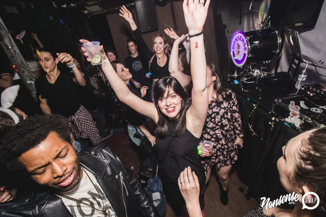 Nonsense Easter Egg Hunt! April 2019! The Basement - East Atlanta. Kimber was the DJ. Photo by Oh Snap.