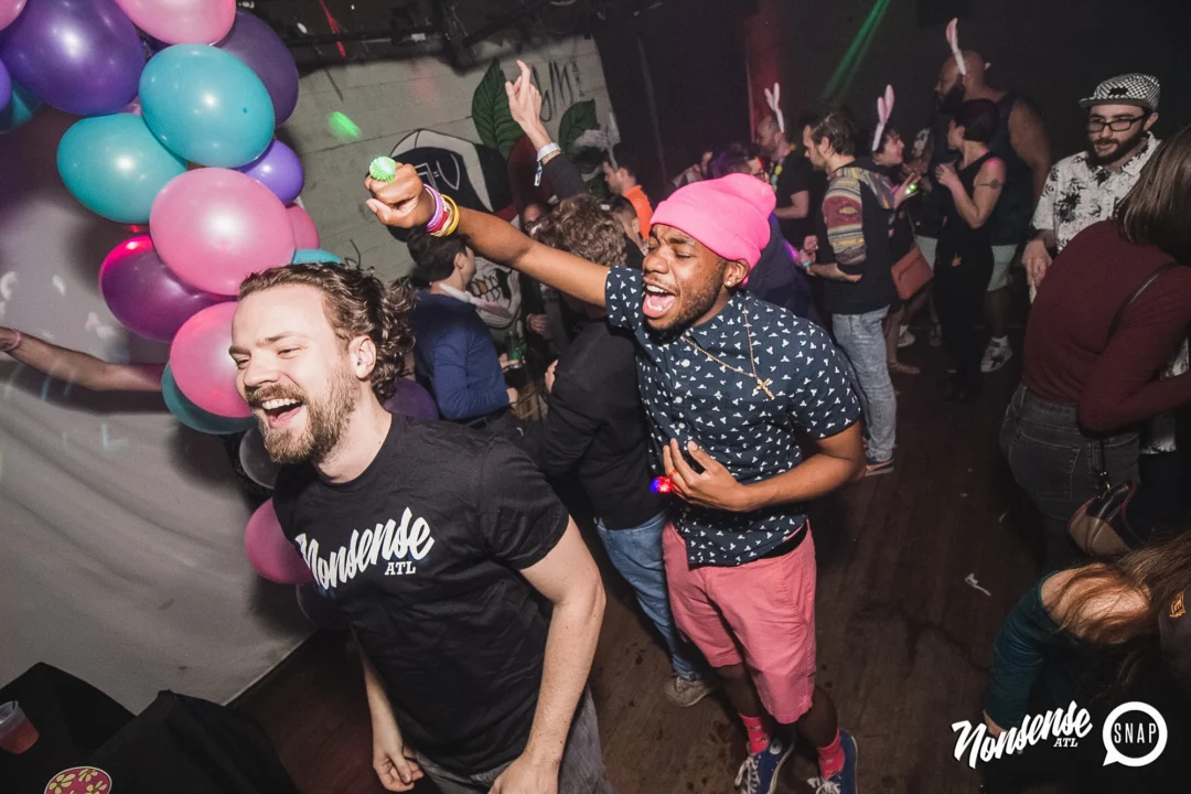 Nonsense Easter Egg Hunt! April 2019! The Basement - East Atlanta. Kimber was the DJ. Photo by Oh Snap.