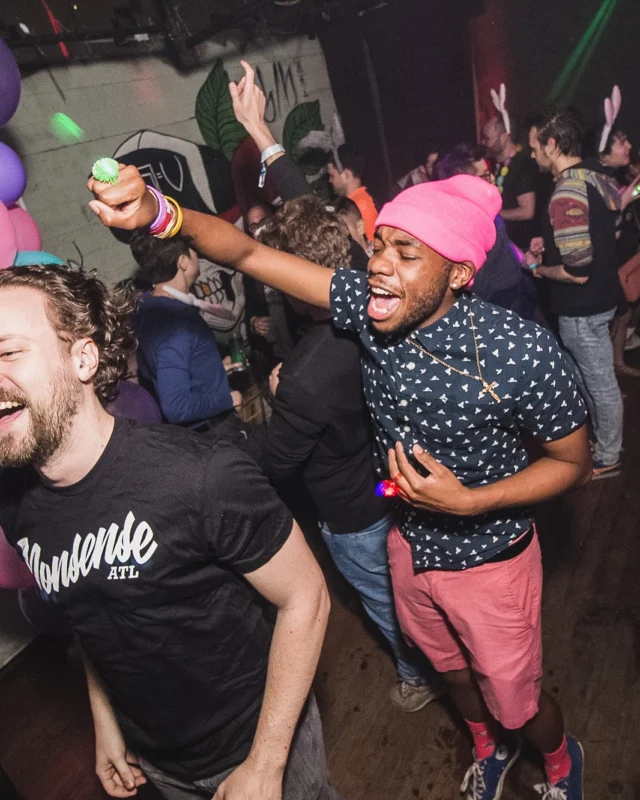 Nonsense Easter Egg Hunt! April 2019! The Basement - East Atlanta. Kimber was the DJ. Photo by Oh Snap.