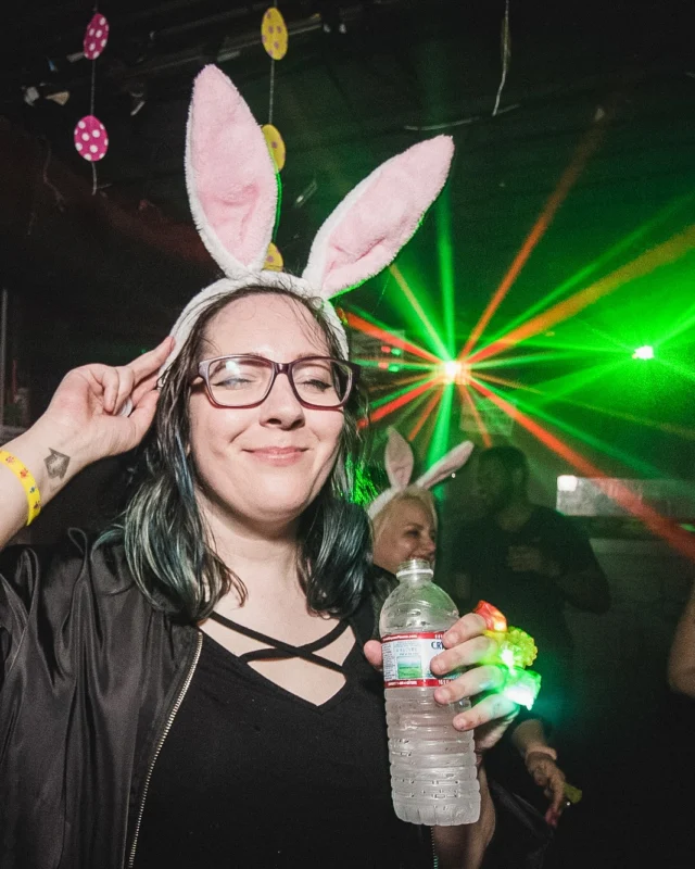 Nonsense Easter Egg Hunt! April 2019! The Basement - East Atlanta. Kimber was the DJ. Photo by Oh Snap.