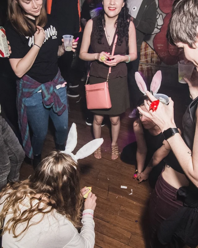 Nonsense Easter Egg Hunt! April 2019! The Basement - East Atlanta. Kimber was the DJ. Photo by Oh Snap.