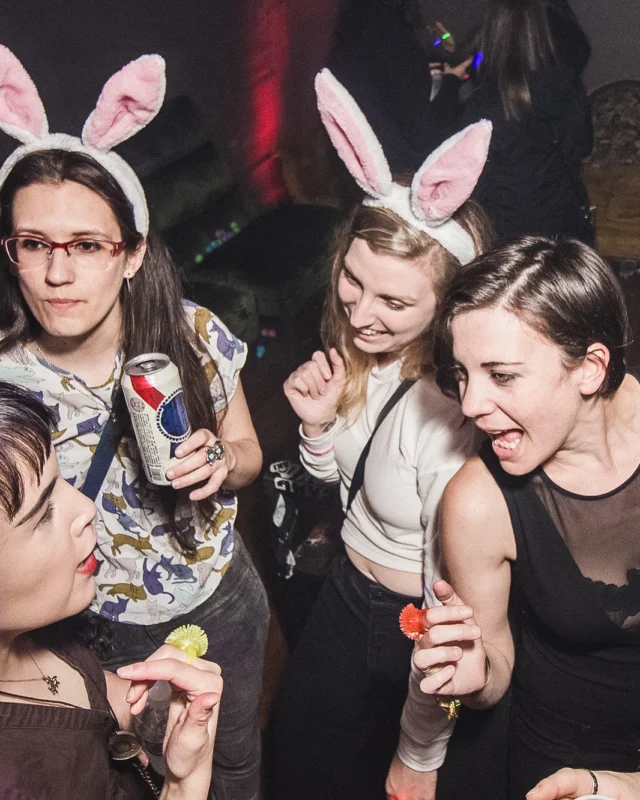 Nonsense Easter Egg Hunt! April 2019! The Basement - East Atlanta. Kimber was the DJ. Photo by Oh Snap.