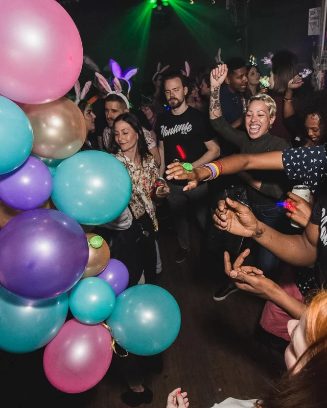 Nonsense Easter Egg Hunt! April 2019! The Basement - East Atlanta. Kimber was the DJ. Photo by Oh Snap.