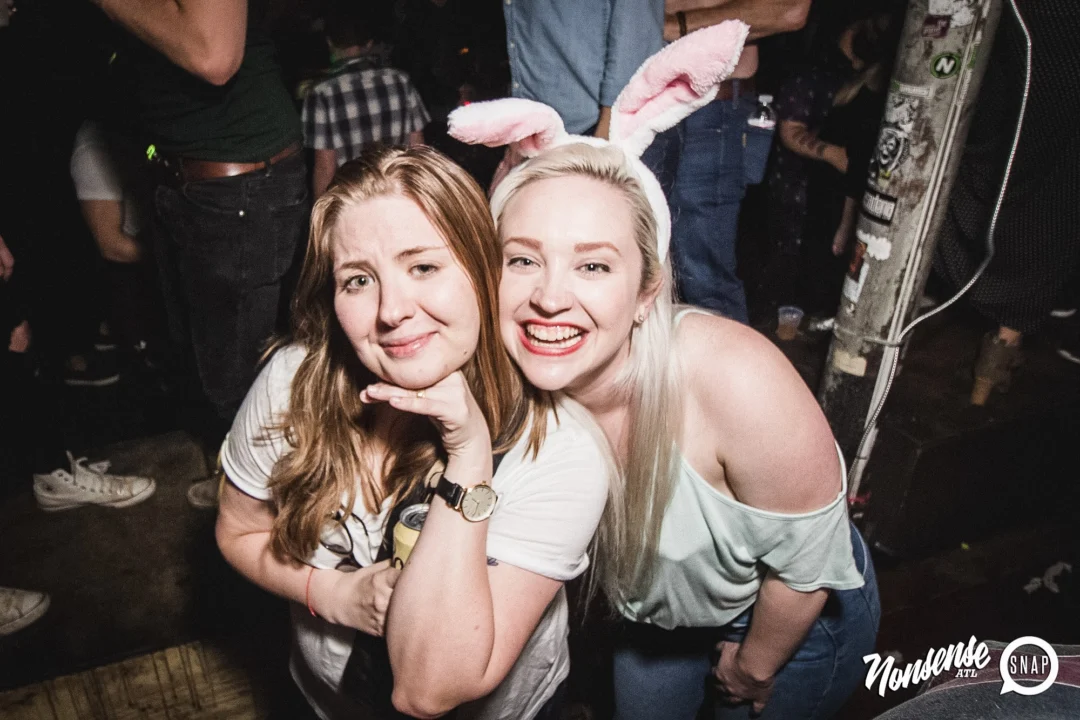 Nonsense Easter Egg Hunt! April 2019! The Basement - East Atlanta. Kimber was the DJ. Photo by Oh Snap.