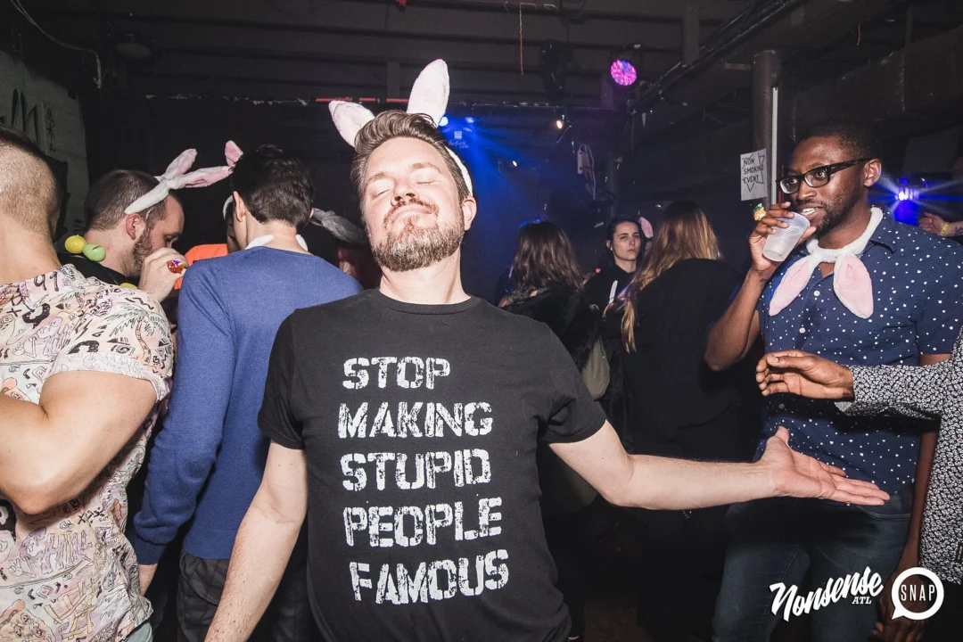 Nonsense Easter Egg Hunt! April 2019! The Basement - East Atlanta. Kimber was the DJ. Photo by Oh Snap.