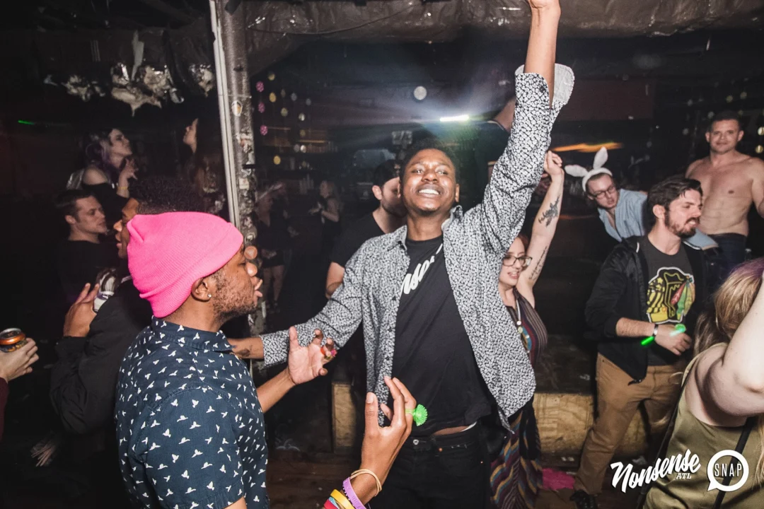 Nonsense Easter Egg Hunt! April 2019! The Basement - East Atlanta. Kimber was the DJ. Photo by Oh Snap.
