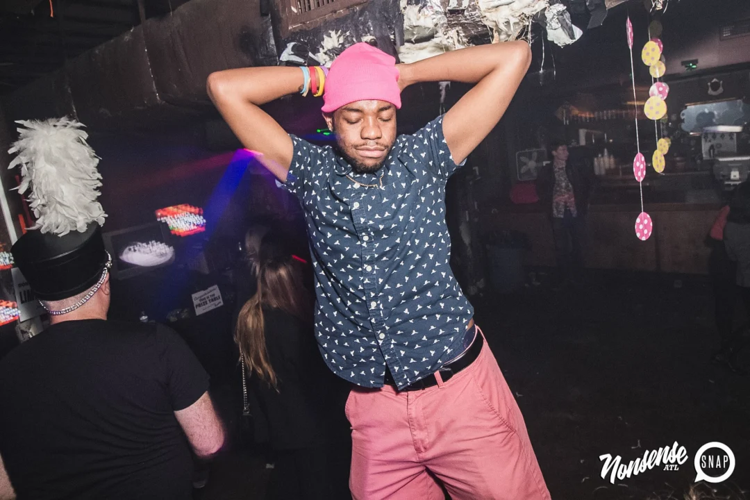 Nonsense Easter Egg Hunt! April 2019! The Basement - East Atlanta. Kimber was the DJ. Photo by Oh Snap.